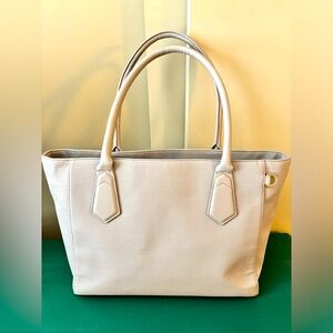 Dagne Dover Signature Classic Coated Canvas Tote in Bleeker Blush